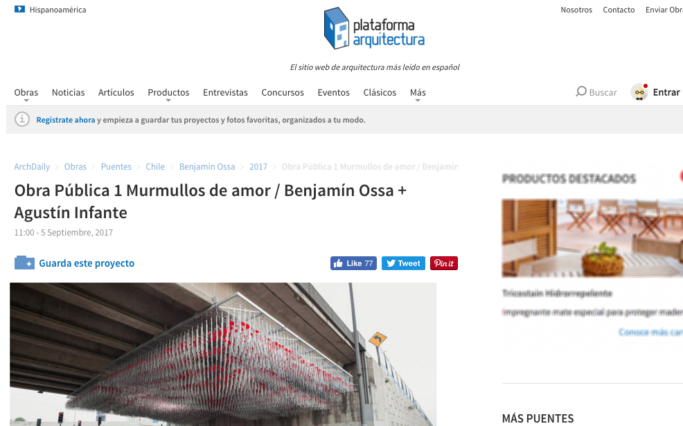 Plataformaarquitectura / Obra P&uacute;blica 1 Murmullos de amor